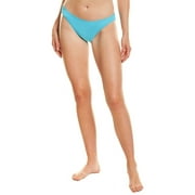 Vince Camuto womens Smocked Classic Bikini Bottom, XS, Blue